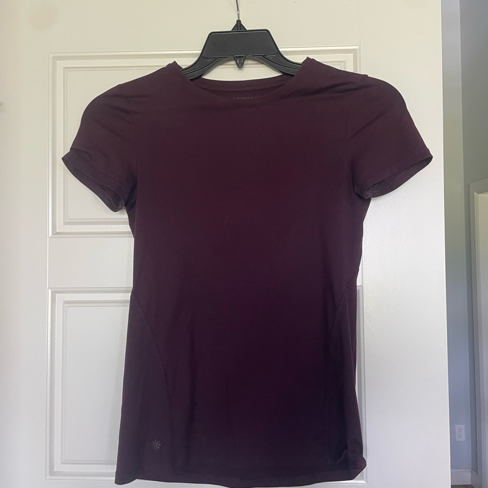 Athleta Deep Purple Short Sleeve Tee